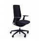 Krzesło obrotowe Accis Pro do home office z oparciem siatkowym Runner 60999 i tapicerką siedziska w kolorze czarnym Next NX-16